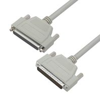 L-COM CHD62MF-2.5 Computer Cable, HD-62 Plug, HD-62 Receptacle, 2.5 ft, 762 mm, Light Grey, CHD62MF Series