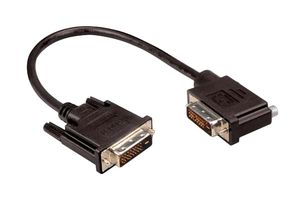 L-COM DVIDD-RA3-5 Audio / Video Cable Assembly, DVI-D (Dual Link) Plug, 90°, DVI-D (Dual Link) Plug, 5 ft, 1.5 m