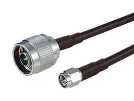 L-COM CA-SMNMA004 RF / Coaxial Cable Assembly, 4 ft, 1.22 m, CA-195, SMA Plug, N-Type Plug, 50 ohm