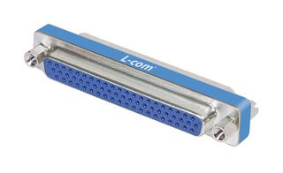 L-COM DGBH62F D Sub Connector Adapter, High Density D Sub, Receptacle, 62 Ways, High Density D Sub, Receptacle