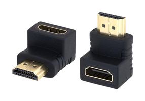 L-COM VHC00004 Connector Adapter, R/A, HDMI Type A, 19 Ways, Plug, HDMI Type A, 19 Ways, Receptacle