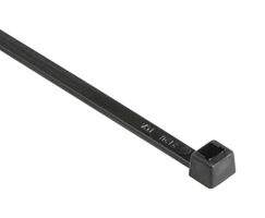 HELLERMANNTYTON 111-04928 T50R-PP-BK Cable Tie, PP (Polypropylene), Black, 202 mm, 4.6 mm, 44.5 mm, 111 N