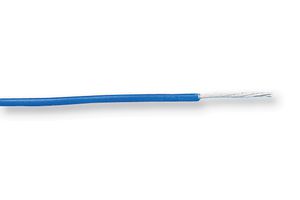 BRAND REX SPC00441A004 100M Wire, Stranded, Equipment, PTFE, Blue, 28 AWG, 7 x 0.12mm, 328 ft