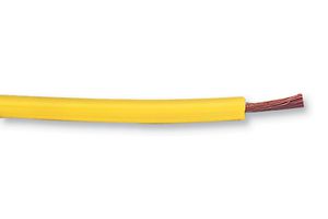 STAUBLI 607030-24 5M Wire, Stranded, Flexivolt® 2V, Hi Flex, PVC, Yellow, 17 AWG, 258 x 0.07mm, 16 ft