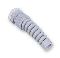 JACOB 50.007 PA/BS-F Cable Gland, Spiral Top, IP68 5 Bar, PG7, 3 mm, 6.5 mm, Nylon 6 (Polyamide 6), Grey, IP68
