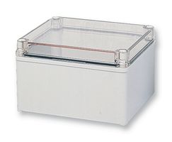 Fibox PC D 65 T ENCLOSURE Box, Polycarbonate, Ip67, Clear Lid