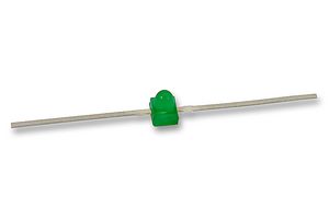 BROADCOM HLMP-6500 LED, Green, Through Hole, 1.9mm, 10 mA, 2.1 V, 569 nm