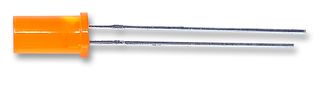 KINGBRIGHT L-483EDT LED, Cylindrical, Orange, Through Hole, T-1 3/4 (5mm), 20 mA, 2 V, 625 nm