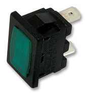 ARCOLECTRIC / BULGIN LIMITED H8630FBNAE Neon Indicator, Flush, 250 V, Quick Connect, Green, Rectangular