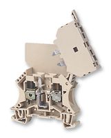 WEIDMULLER 101400 WSI6/2 Fused Terminal Block, 2 Ways, 22 AWG, 8 AWG, 6 mm², Screw, 6.3 A