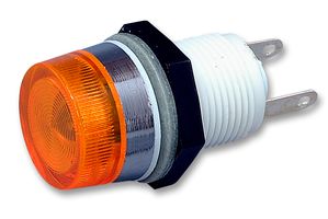 ARCOLECTRIC / BULGIN LIMITED T0063AOFAB Indicator Lens, Amber, Round with Flat Top, Lamp Holder