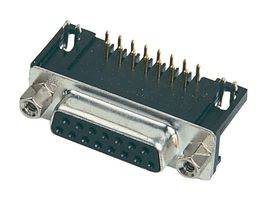 ITW MCMURDO SDCX37SNT D Sub Connector, Right Angle, Standard, Receptacle, Special D, 37 Contacts, DC, Solder
