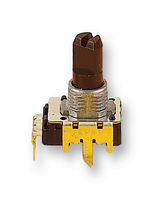 ALPS ALPINE RK11K11410KA Rotary Potentiometer, 10 kohm, 1 Turns, Log (Audio), 50 mW, ± 20%, RK11 Series