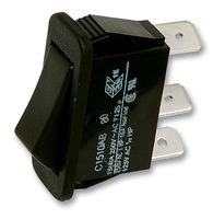 Arcolectric (Bulgin Limited) C1510AB BLK Rocker Switch, Spdt, Black