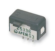 Apem 25546NA Slide Switch, Dpdt, Side Button