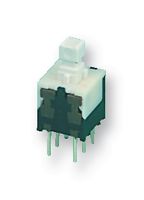 ALPS ALPINE SPPH210500 Pushbutton Switch, SPPH2 Series, DPDT, Momentary, Square