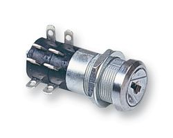 SAIA-BURGESS P2/3FDA.206 Keylock Switch, DPDT-2NO / 2NC, P2/3 Series, 2 Position, Screw, 2 A