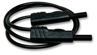 Hirschmann Test And Measurement 973647100 Test Lead, Black, 2M, 60V, 16A