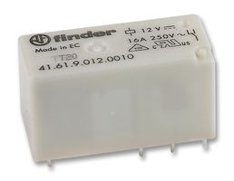 FINDER 41.52.8.230.0000 General Purpose Relay, 41 Series, Power, DPDT, 230 VAC, 8 A