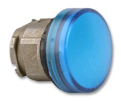 SCHNEIDER ELECTRIC ZB4BV063 Indicator Lens, Blue, Round, 22 mm, Pilot Light Head