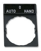 SCHNEIDER ELECTRIC ZBY2385 Legend Plate, Harmony Series Switches and Pilot Lights, AUTO-O-HAND, 30 x 40 mm