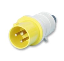 CEENORM 6210100 Pin & Sleeve Connector, 16 A, 110 V, Cable Mount, Plug, 2P+E, Yellow