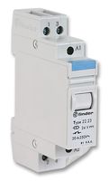 FINDER 22.23.9.024.4000 Power Relay, Non Latching, SPST-NO, SPST-NC, 24 VDC, 20 A, 22 Series, DIN Rail, Panel, DC