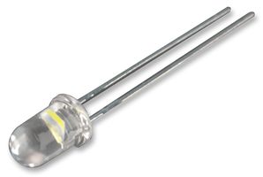 VISHAY TSAL6100.. Infrared Emitter, 940 nm, 10 °, T-1 3/4 (5mm), 15 mW/Sr, 800 ns, 800 ns