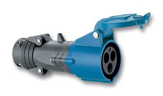 LEGRAND 52082 Pin & Sleeve Connector, 16 A, 220 V, Cable Mount, Socket, 2P+E, Blue