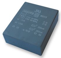 MYRRA 45031 PCB Transformer, UI 30 x 16.5, Split Bobbin, 115V, 230V, 2 x 6V, 10 VA