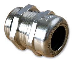 LAPP 53112730 Cable Gland, M25, 9 mm, 17 mm, Brass, Metallic - Nickel Finish, IP68