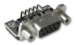 AMP - TE CONNECTIVITY 3-106505-2 D Sub Connector, DB9, Standard, Receptacle, AMPLIMITE HDP, 9 Contacts, DE, Solder