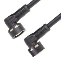 MOLEX 120401-0125 Sensor Cable, M12, 90° Ultra-Lock 2.0 Receptacle, 90° Ultra-Lock 2.0 Plug, 5 Positions, 1 m