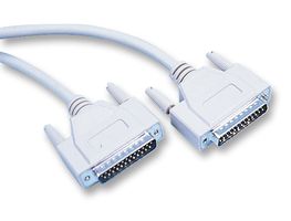 GC ELECTRONICS 45-466 Computer Cable, D Subminiature Plug, 37 Way, D Subminiature Socket, 37 Way, 6 ft, 1.83 m, Grey
