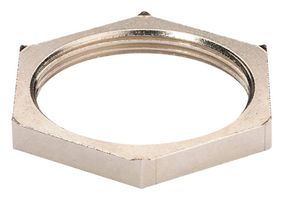 WISKA 10063216 Locknut, M50 x 1.5, Brass, Nickel, 7 mm, EMMU-EMV Series