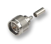 HUBER+SUHNER 11"N-50-3-28/133"NE.. RF / Coaxial Connector, N Coaxial, Straight Plug, Crimp, 50 ohm