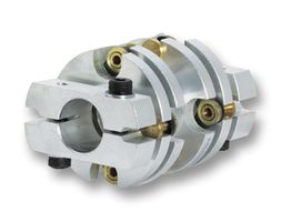 HUCO 466P33.3232.F Coupling, Flex-M, Disc, Double, Riveted, Aluminium, Clamp Fixing, 10mm x 10mm