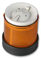 Visual Signal Indicator, LED, Orange, Steady, 7W, 24VDC, IP66, NEMA 4X, 70mm Dia., 139mm Height