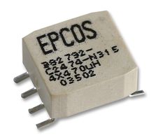 TDK B82792C2475N365 Choke, Common Mode, 4.7 mH, B82792C2 Series, 300 mA, 11.5mm x 10.5mm x 7.3mm