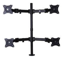 PRO SIGNAL 83-17548 LCD VESA Desk Mount, Quad,  726 mm x 116 mm x 900 mm, 13" to 27" LCD Monitors, Steel
