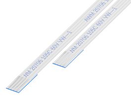 GCT 05-04-D-0050-A-4-06-4-T FFC / FPC Cable, 4 Core, 0.5 mm, Opposite Sided Contacts, 1.97 ", 50 mm, White