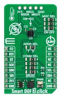 MIKROELEKTRONIKA MIKROE-5734 Add-On Board, Smart DOF 3 Click, 3.3V in, I2C, SPI Interface
