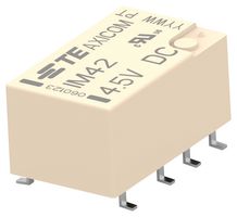 TE CONNECTIVITY - AXICOM IM42SR Signal Relay, 4.5 VDC, DPDT, 2 A, IM Series, SMD, Latching Single Coil