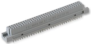AMPHENOL COMMUNICATIONS SOLUTIONS 86093968114765V1LF DIN 41612 Connector, FCI 8609, 96 Contacts, Receptacle, 2.54 mm, 3 Row, a + b + c