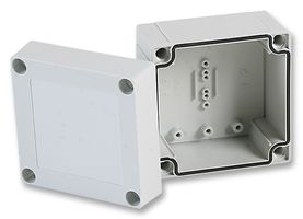 Fibox PC 95/75 HG ENCLOSURE Box 100X100X75 Grey Lid