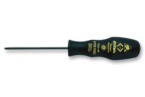 CK TOOLS T4718ESD 09 Screwdriver, Torx, Tamper Resistant, ESD Handle, T9, 70 mm Blade, 150 mm Overall
