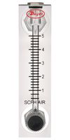 DWYER VFA-3-BV Air Flowmeter, 0.6SCFH to 5SCFH, 5%, 3.175mm, 6.9bar, VF Series Flow Meter, Brass Valve