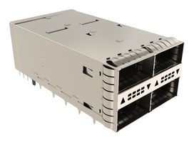 AMPHENOL COMMUNICATIONS SOLUTIONS U95R1054081T41 I/O Connector, QSFP+, 76 Position, with Light Pipe, Press-Fit