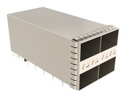 AMPHENOL COMMUNICATIONS SOLUTIONS U95R3054081T41 I/O Connector, QSFP+, 228 Position, with Light Pipe, Press-Fit