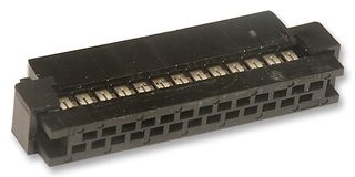 MOLEX 87568-2643 IDC Connector, Black, IDC Receptacle, Female, 2 mm, 2 Row, 26 Contacts, Cable Mount